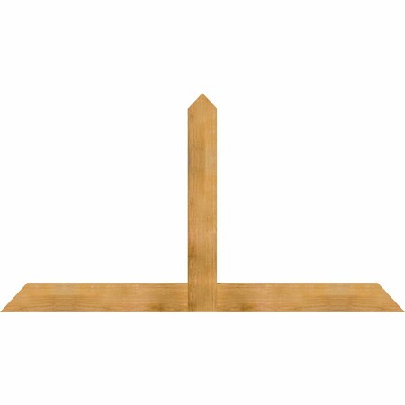 Ekena Millwork Portland Rough Sawn Timber Gable Bracket, Western Red Cedar, 84"W x 45"H x 2"D x 6"F, 13/12 Pitch GBW084X45X0206POR00RWR